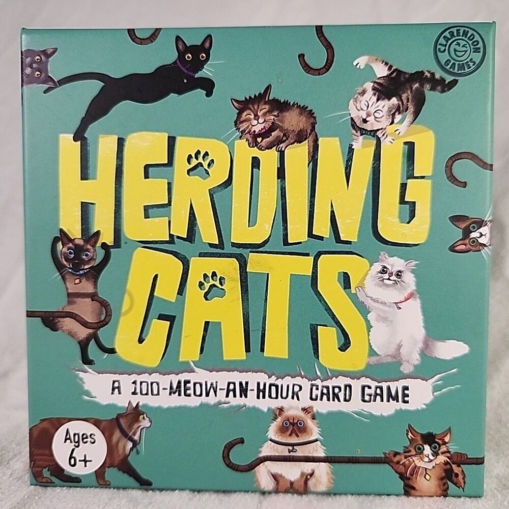 Herding Cats Card Game A 100 Meow An Hour 4-6 Players Ages 6+ New Unopened